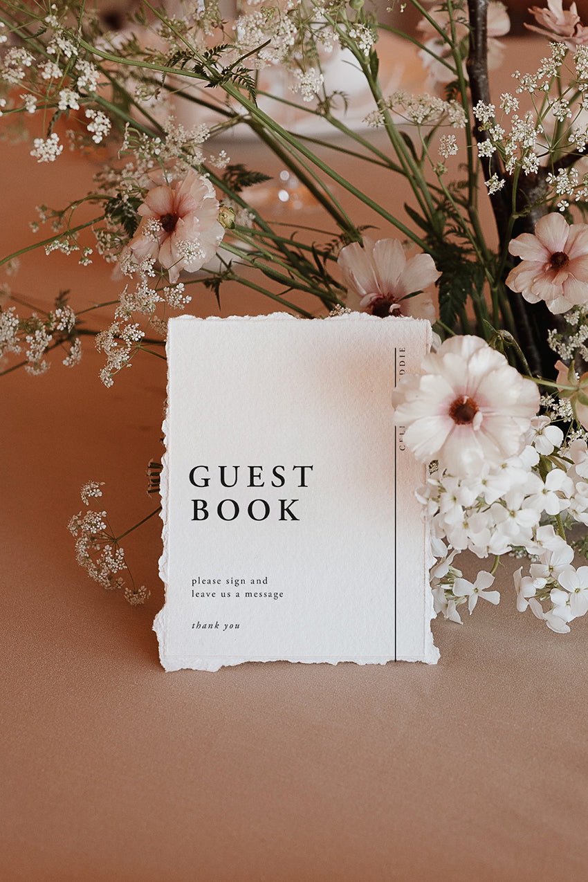 Classic Minimalist Guest Book Sign