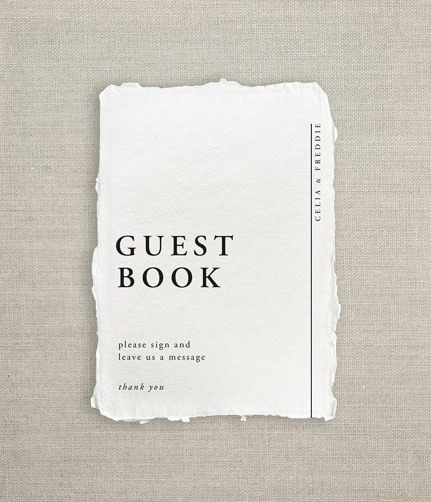 Classic Minimalist Guest Book Sign
