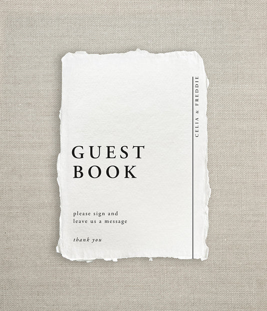 Classic Minimalist Guest Book Sign
