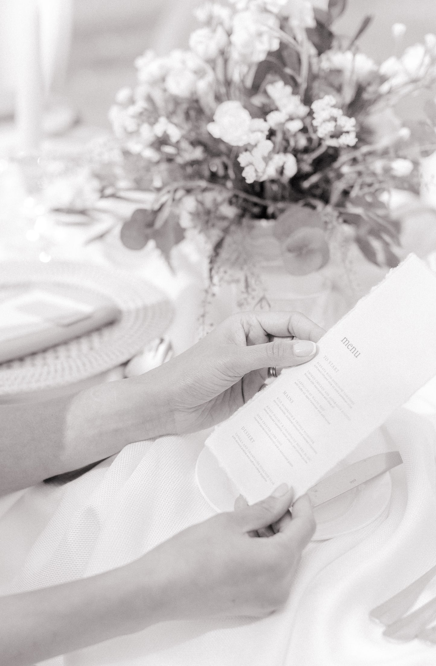 Rustic Menu with Place Cards
