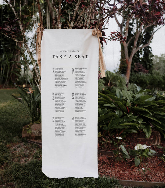 Classic Linen Seating Chart