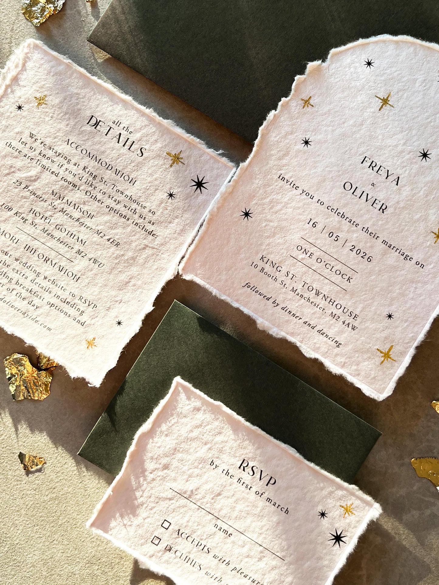 Celestial Stars Invitation Suite