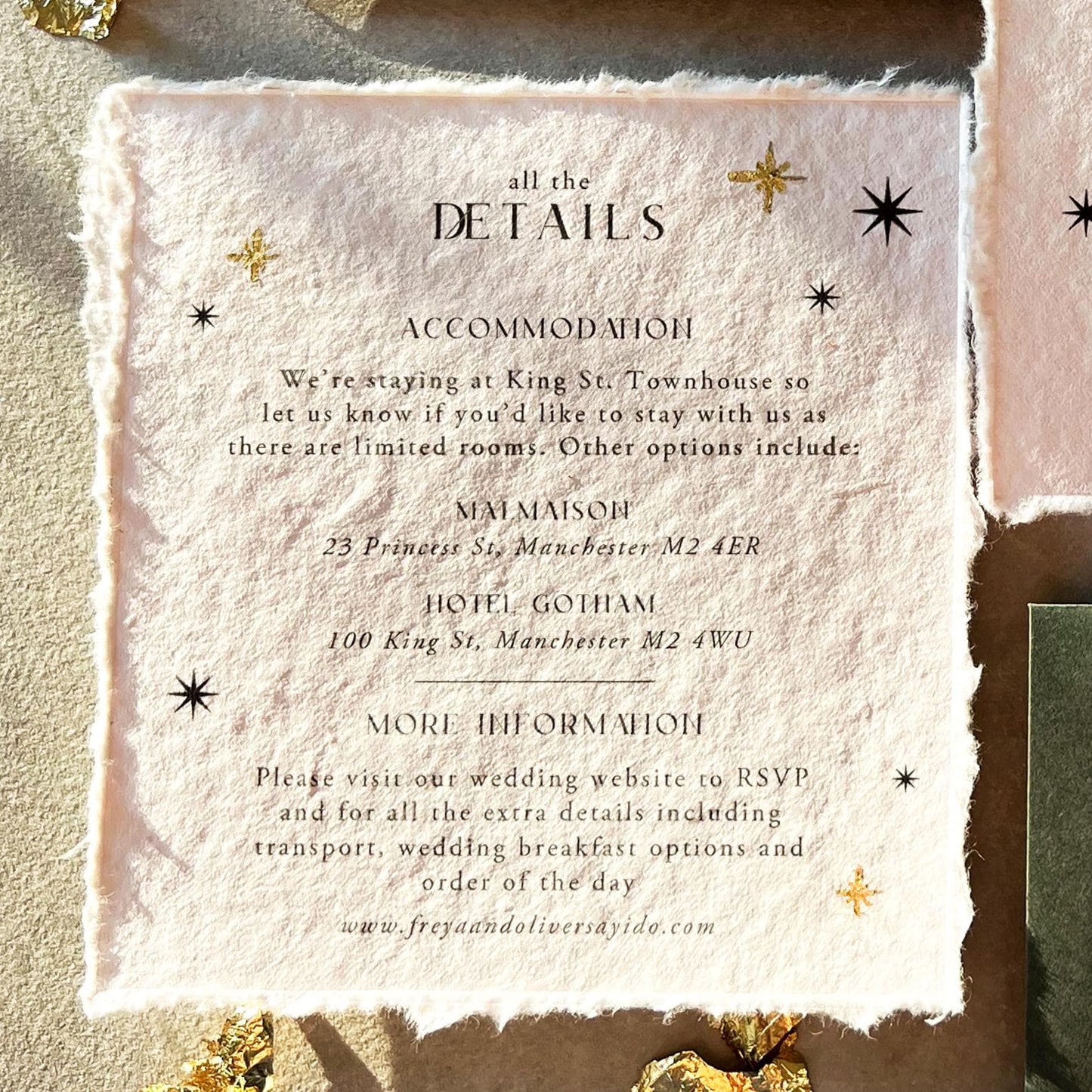 Celestial Stars Invitation Suite
