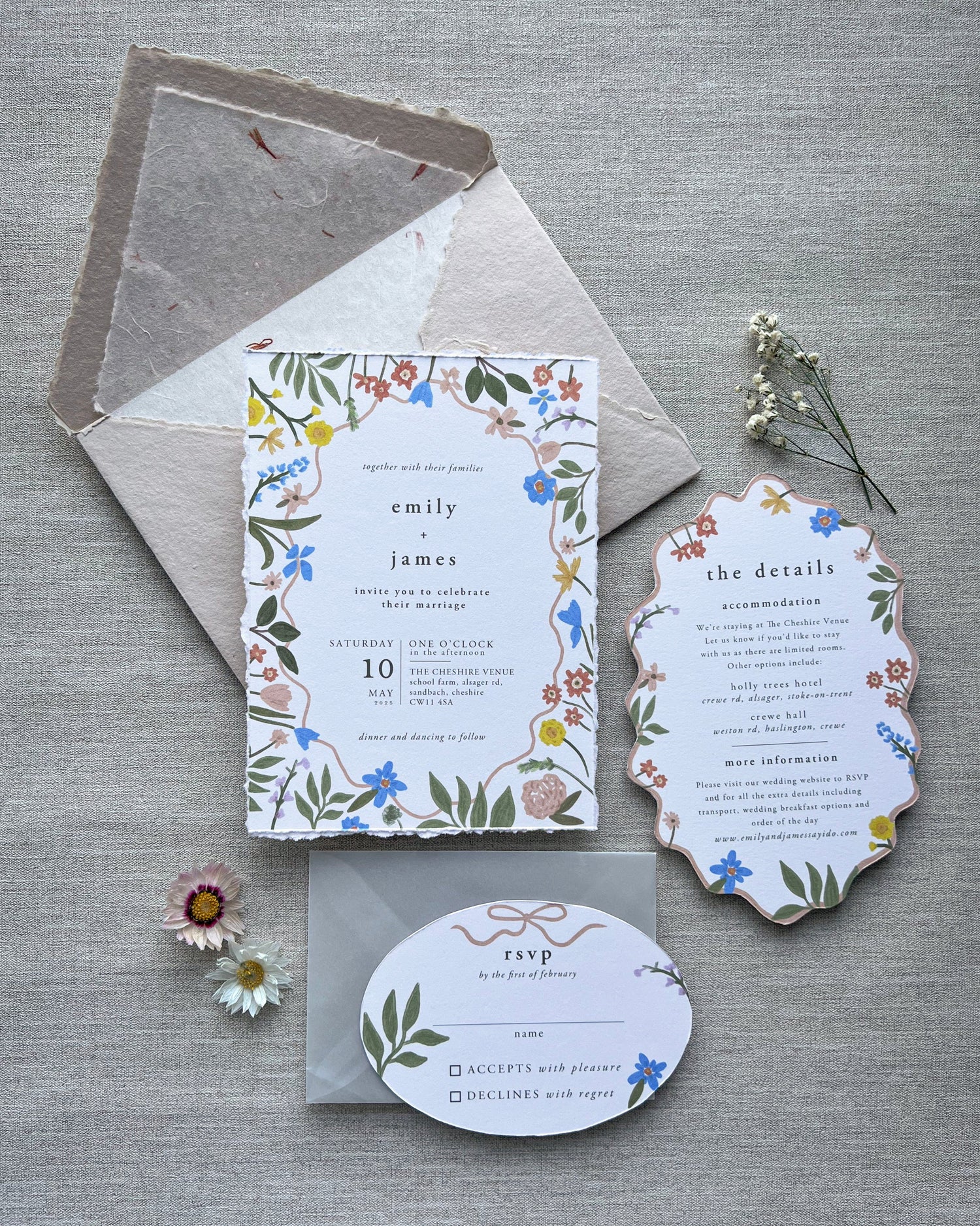 Garden Bloom Invitation Suite
