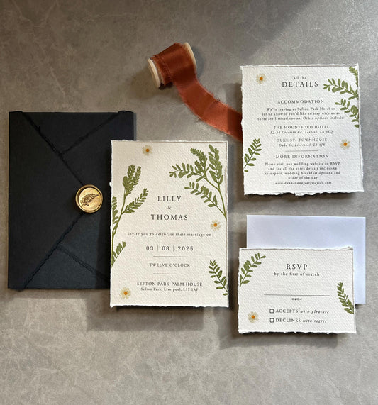 Enchanted Forest Boho Invitation Suite