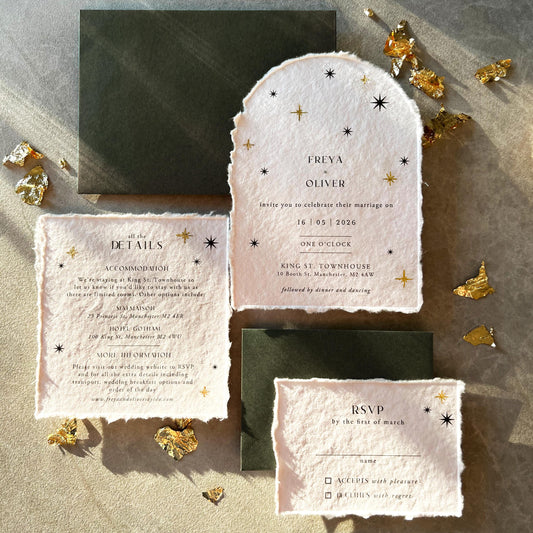 Celestial Stars Invitation Suite