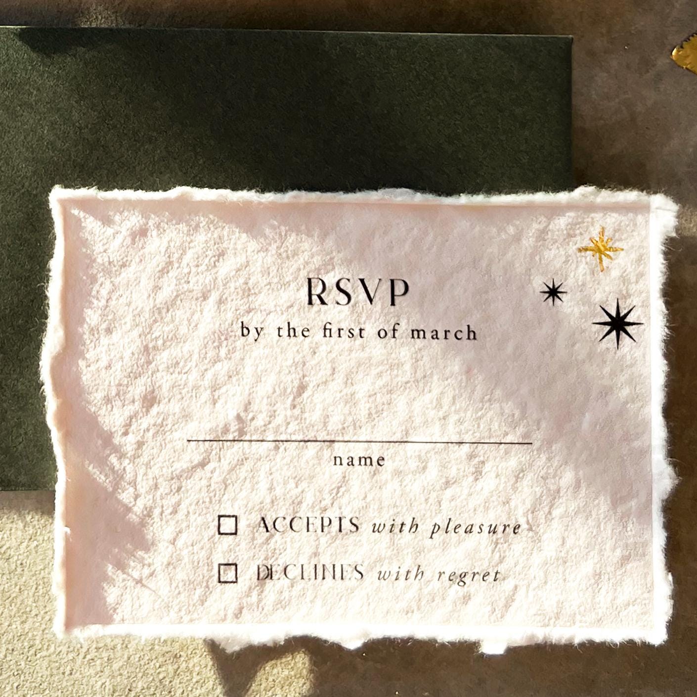 Celestial Stars Invitation Suite