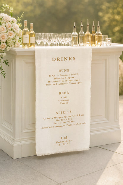 Linen Bar Menu