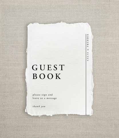 Classic Minimalist Guest Book Sign