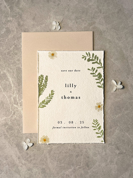 Enchanted Forest Boho Save the Date