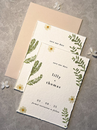 Enchanted Forest Boho Save the Date