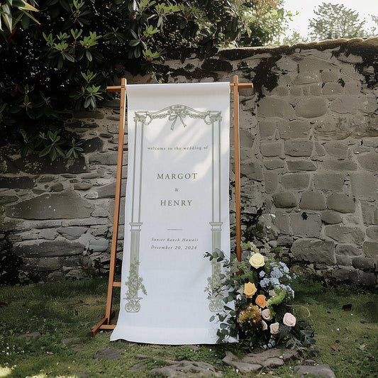 Secret Garden Linen Welcome Sign