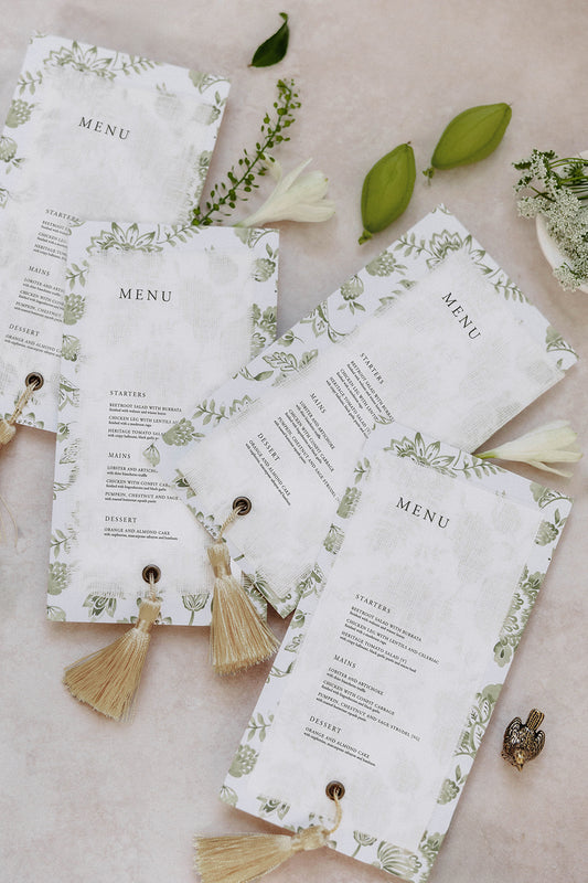 Secret Garden Menu