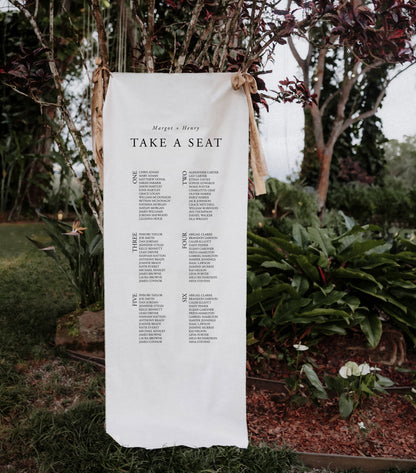 Classic Linen Seating Chart