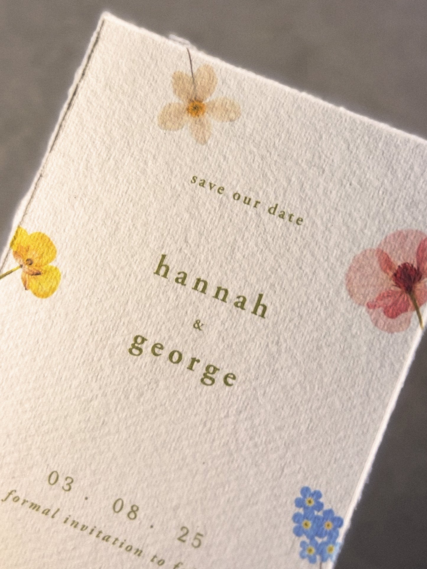 Wildflower Boho Wedding Save the Date