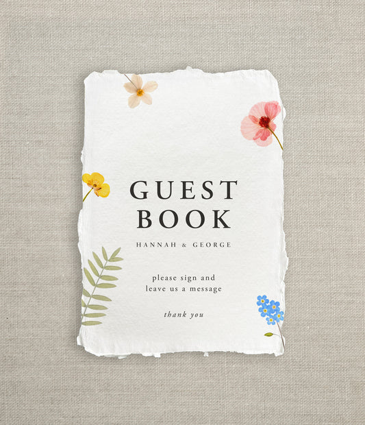 Wildflower Boho Guest Book Sign